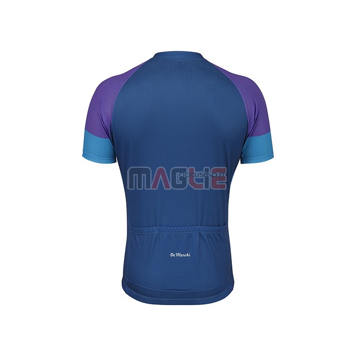 Maglia De Marchi Manica Corta 2021 Viola Giallo Blu